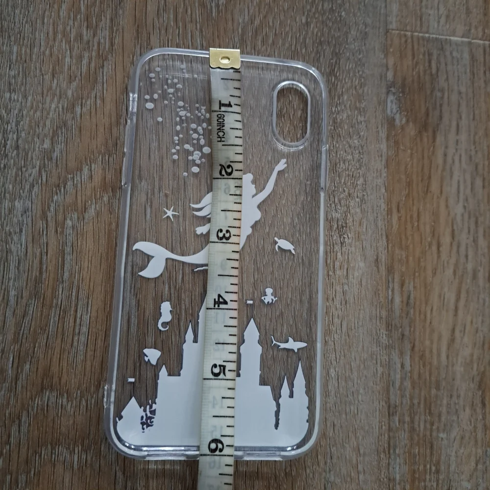 Unov Case iPhone XR or 11 Mermaid Clear Anti-Shock Unique Cellphone Case New